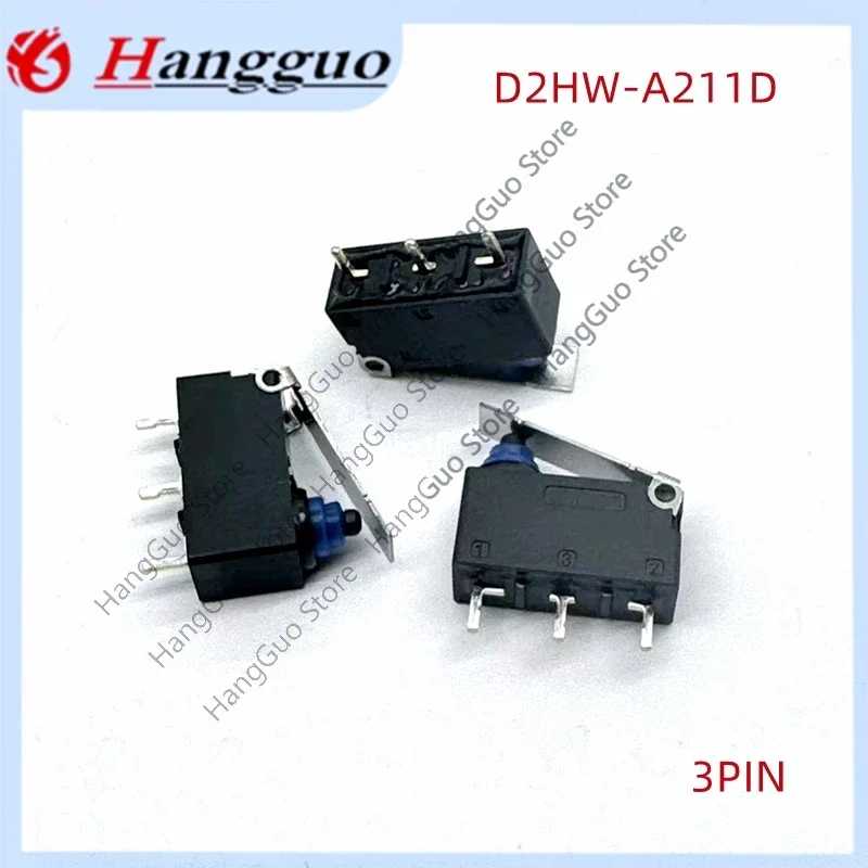 D2HW-A211D versiegelte wasserdichte Staub knopf Touch-Schalter Auto Micro 3-poligen Griff