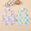 Waterproof Bibs For Baby 2 Pieces Baby Drool Bibs Saliva Towel Baby Apron For Feeding Eating Newborn Accessories For Boy Girl 5