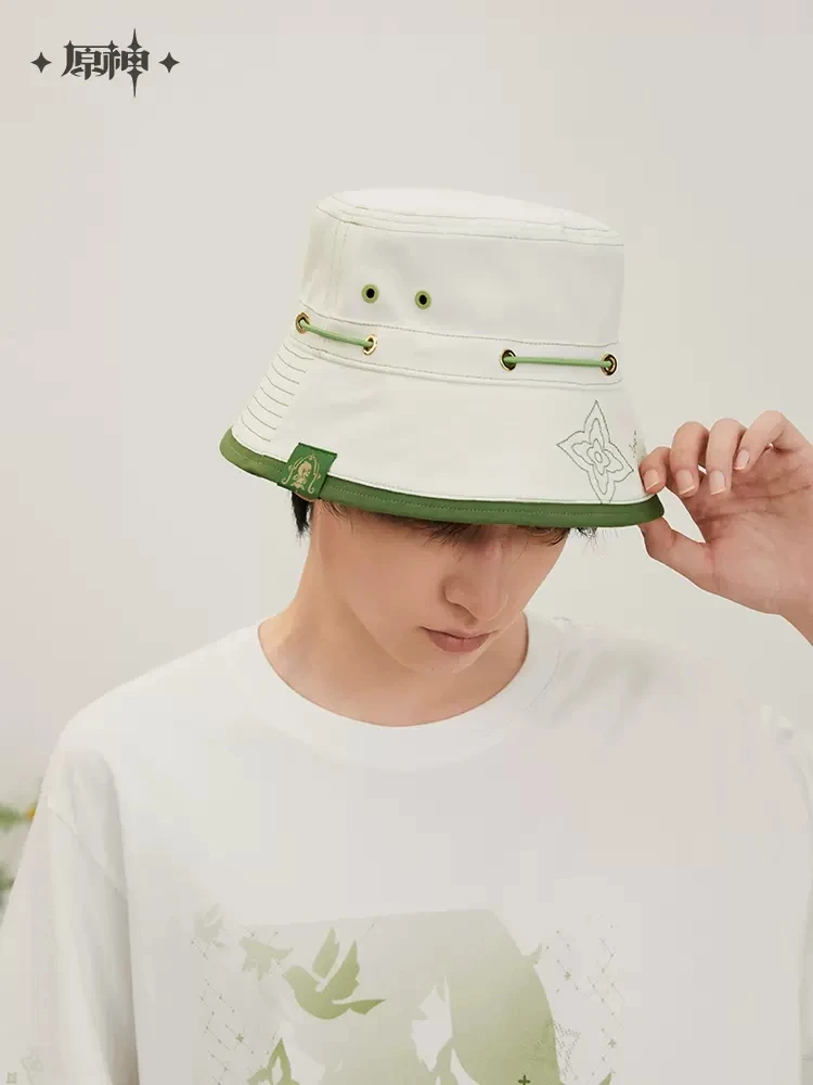 

Anime Genshin Impact Nahida Bucket Hat Men Women Student Cosplay Costume Fashion Fisherman Hat Student Props Xmas Gifts