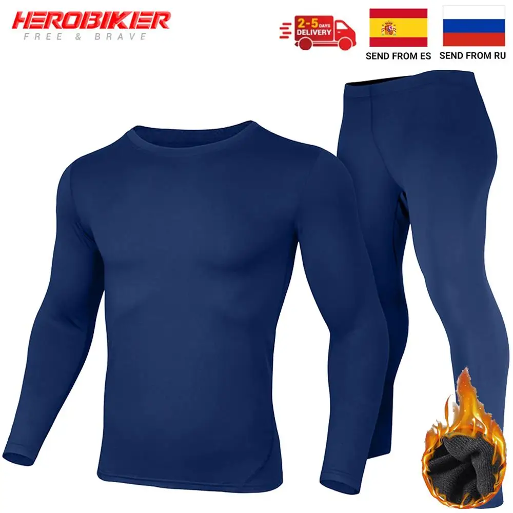 

Thermal Underwear Men Fleece Lined Thermal Shirt Male Skiing First Thermal Layer Man Thermal Underwear Blouse Warm Winter