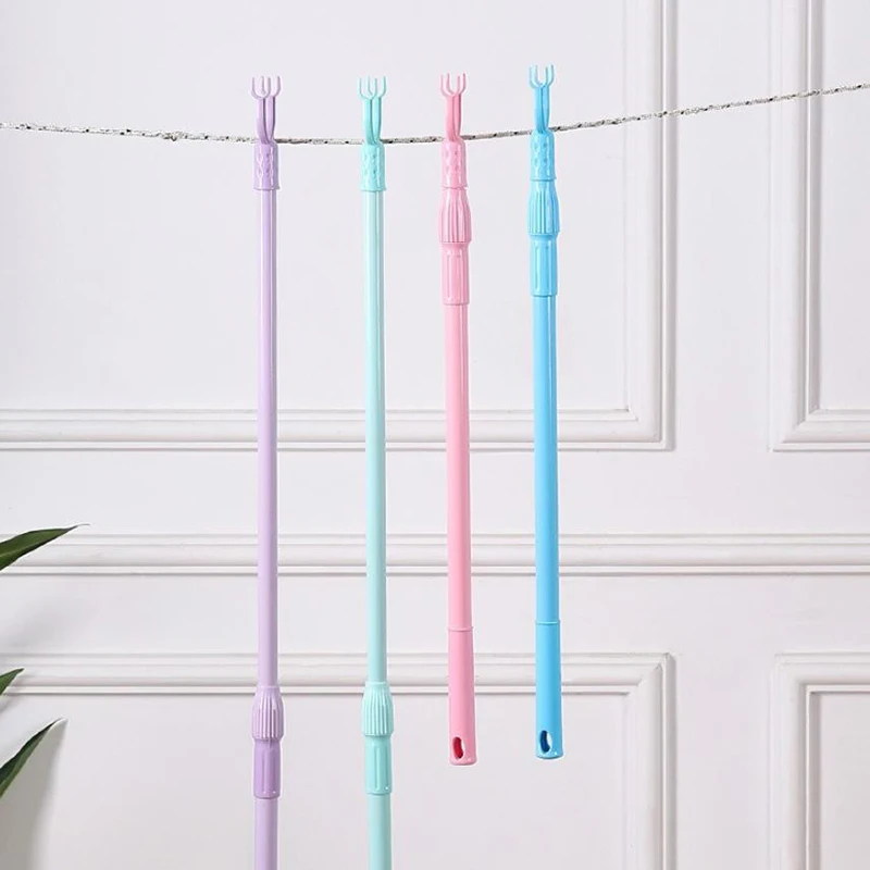 Balcony Fork Pole The Hangers For Clothes Pole Retractable Pole Drying Pole Fork Dress Stick Space Saving Clothing Rack