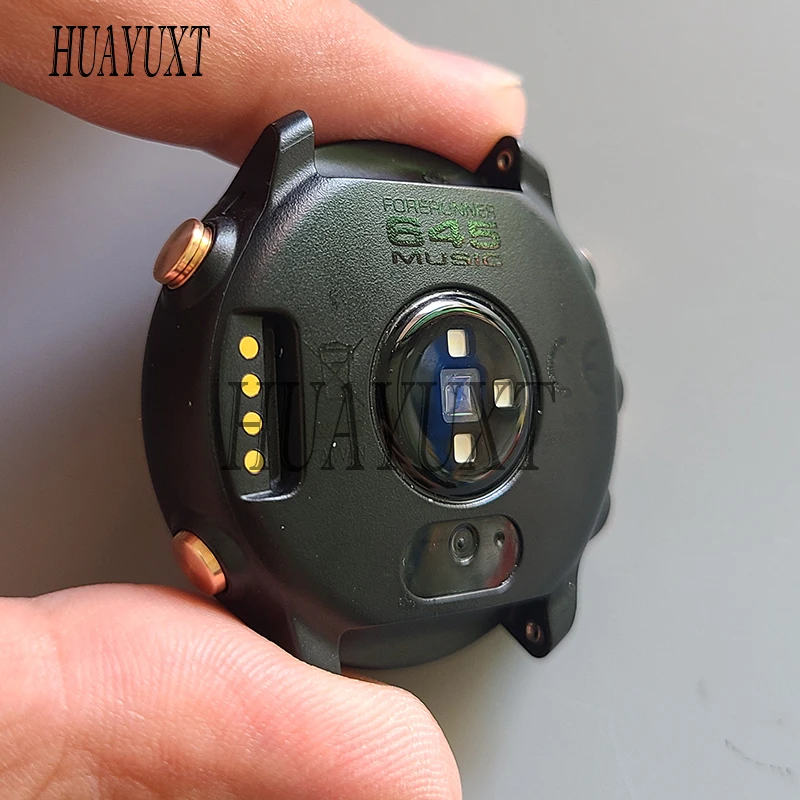 Garmin Forerunner 645 645 음악 GPS 시계 하우징 케이스 쉘 교체 수리 부품 용 배터리가없는 뒷면 커버
