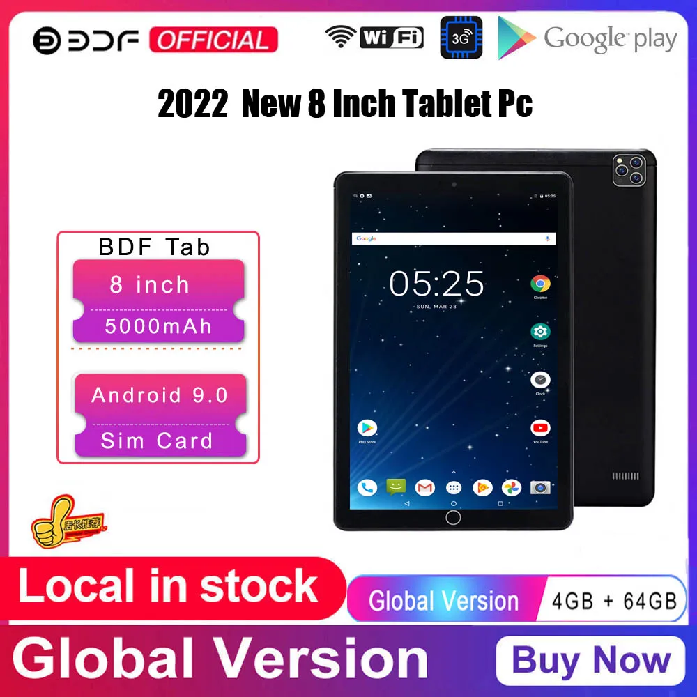 BDF Cheapest Kids Tablet 8 Inch Octa Core Tablet Best Cheap Kids Baby