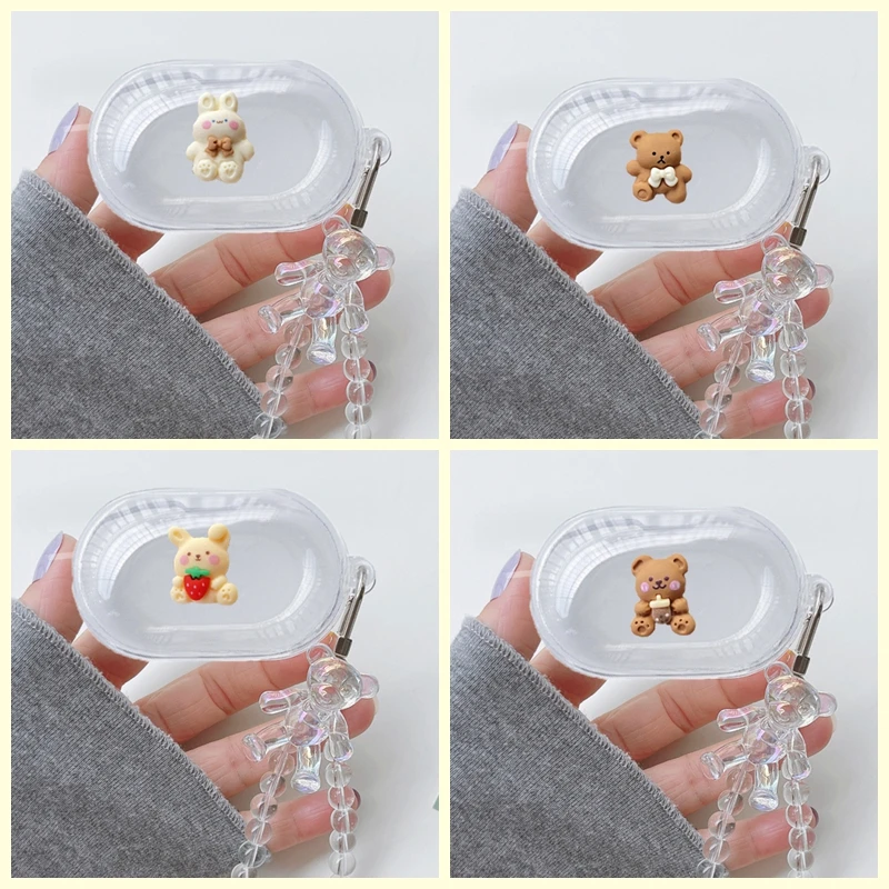 Per Samsung Galaxy Buds Plus / Buds Simpatico Orso Cartone Animato Polsino Auricolare Cover 2019 Galaxy Buds2020 Custodia Morbida Per Telefono