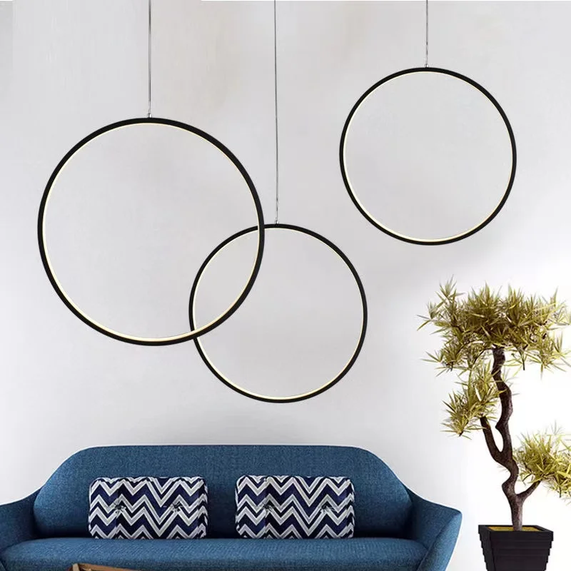 Circle Ring Light Bar Pendant Lighting for front desk restaurant window shop pendant lights,pendant lamp