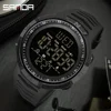 SANDA 6014 Top Brand Waterproof Men Watch Multifunctional Luminous Digital Wristwatch Outdoors Sports Student Watches Fashion 2