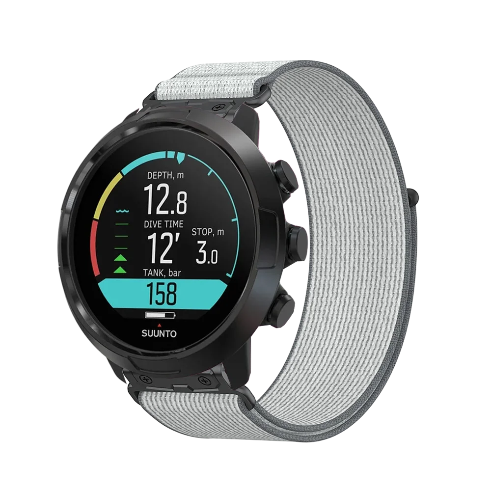 Breathable Lightweight 24mm Nylon Strap with Quick-Release Metal Connector, Unisex Band