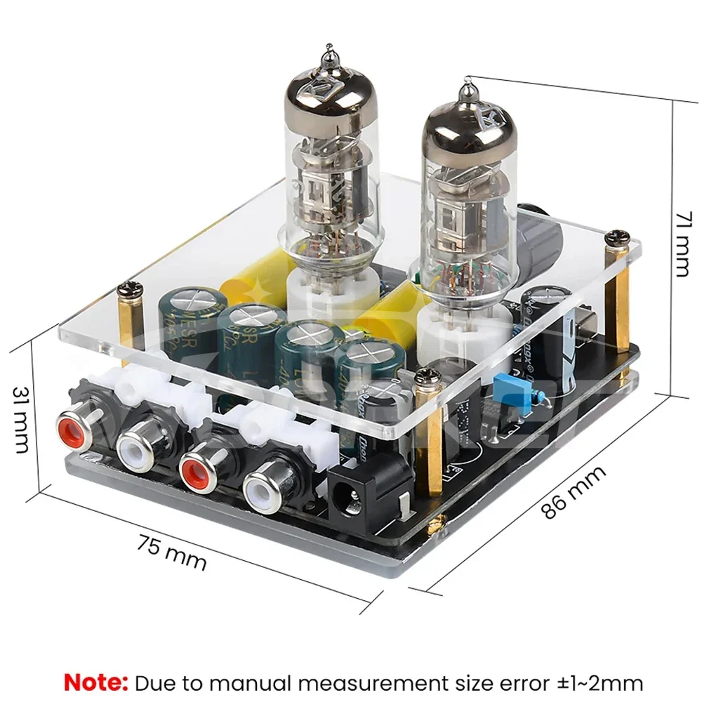 Audio Amplifier 6j3 Vacuum Tube Pre-Amplifiers HiFi Tube Preamp Bile Buffer Spea