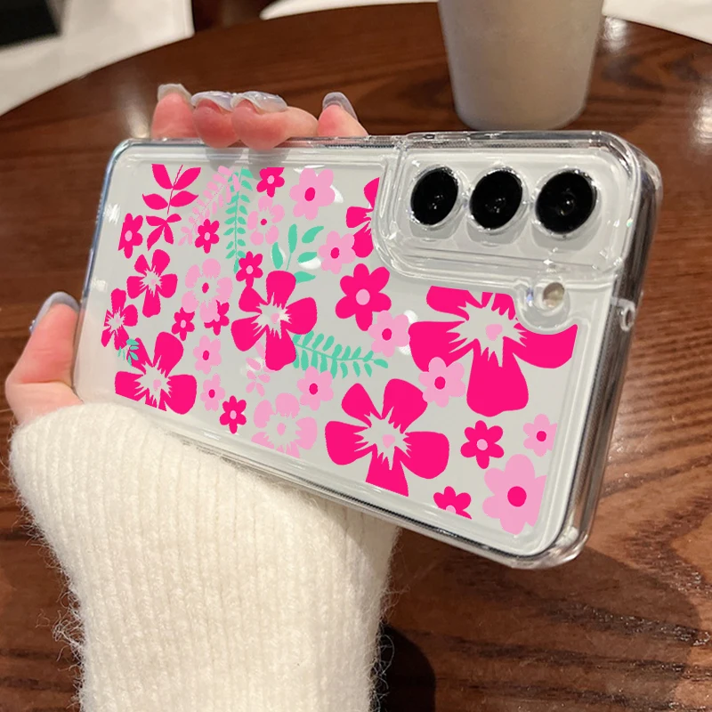 Floral Love Transparent Soft Phone Case