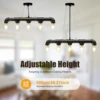 Chandelier Pendant Lamp Ceiling Light Fixture Water Pipe Shaped Lighting Fixture Home Restaurant Bar Decoration 3