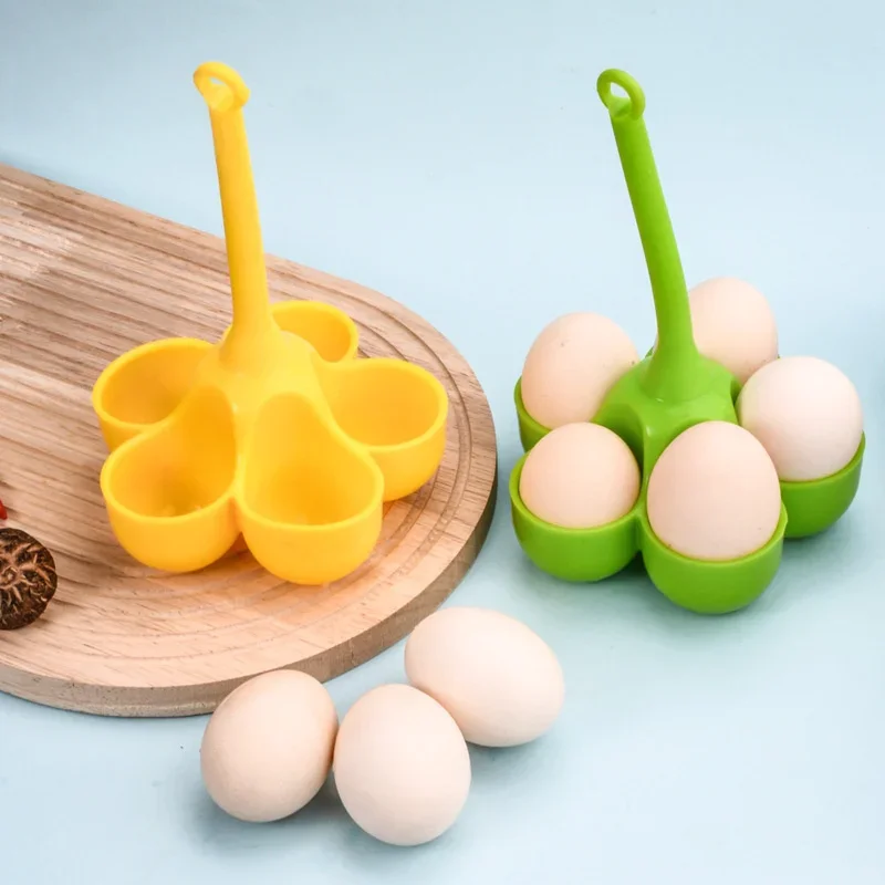 Creative 3/5 Hole Egg Holder Silicone Egg Steamer Home Cooking Utensils High Temperature Resistance Water Boiled Eggs Ware Trays egg boiler mold cup silicone egg poacher silicone baking mold egg cup holder
