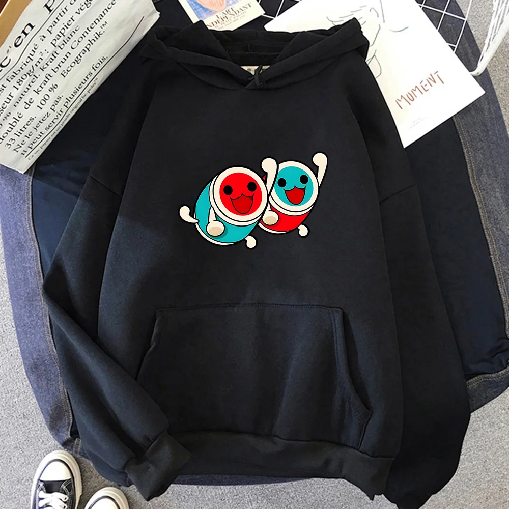 

Taiko No Tatsujin Cute Cartoon Hoodies Men/women Winter Clothing Oversized Crewneck Pullovers Comfortable Fleece Sweatshirts