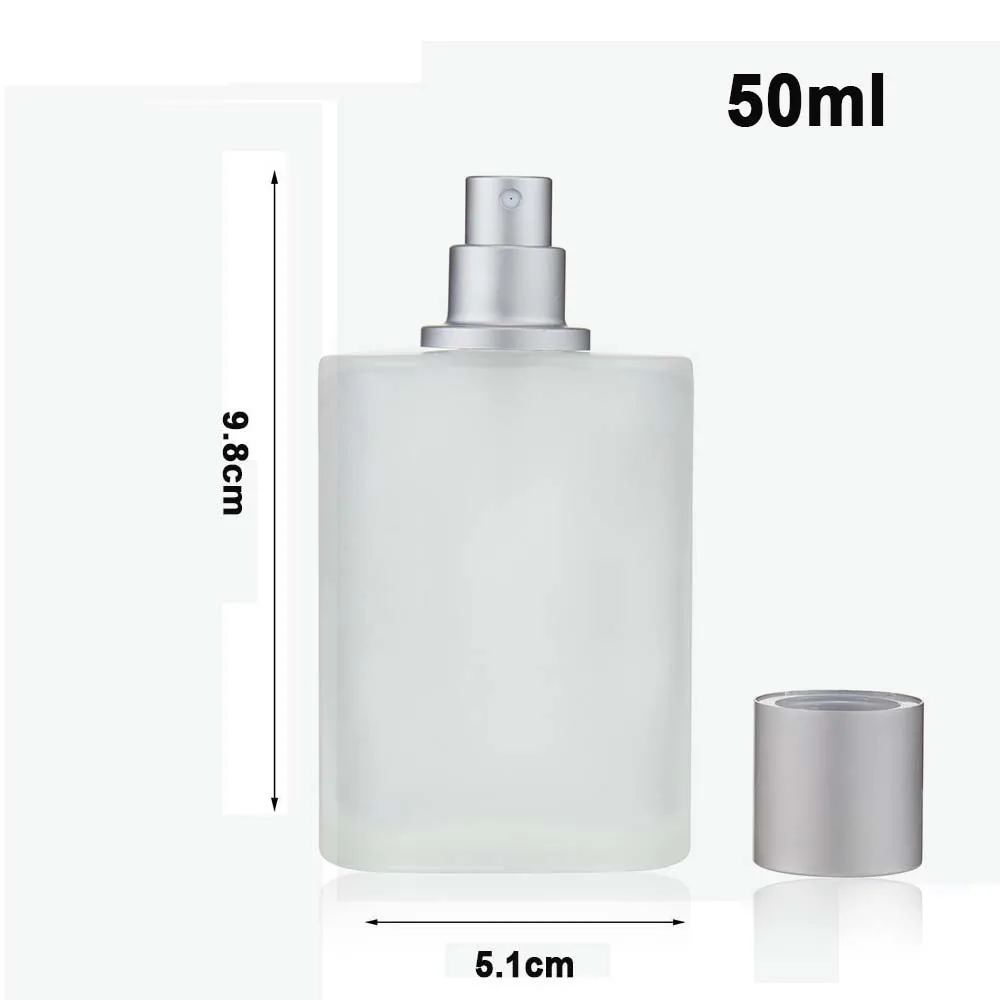 50ml / 30ml Frosted Glass Perfume Bottle with Screw Cap | Refillable Empty Fine Mist Sp... - SKU TCS01833 - UGI Packaging