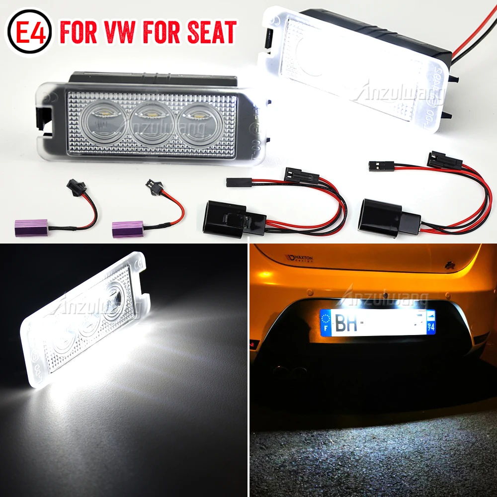 Canbus Error Free White Led Luci Targa Lampada Per Vw Golf Iv V Mk5 Mk6 New Beetle Eos Amarok Golf 6 Golf 7 Passat Polo