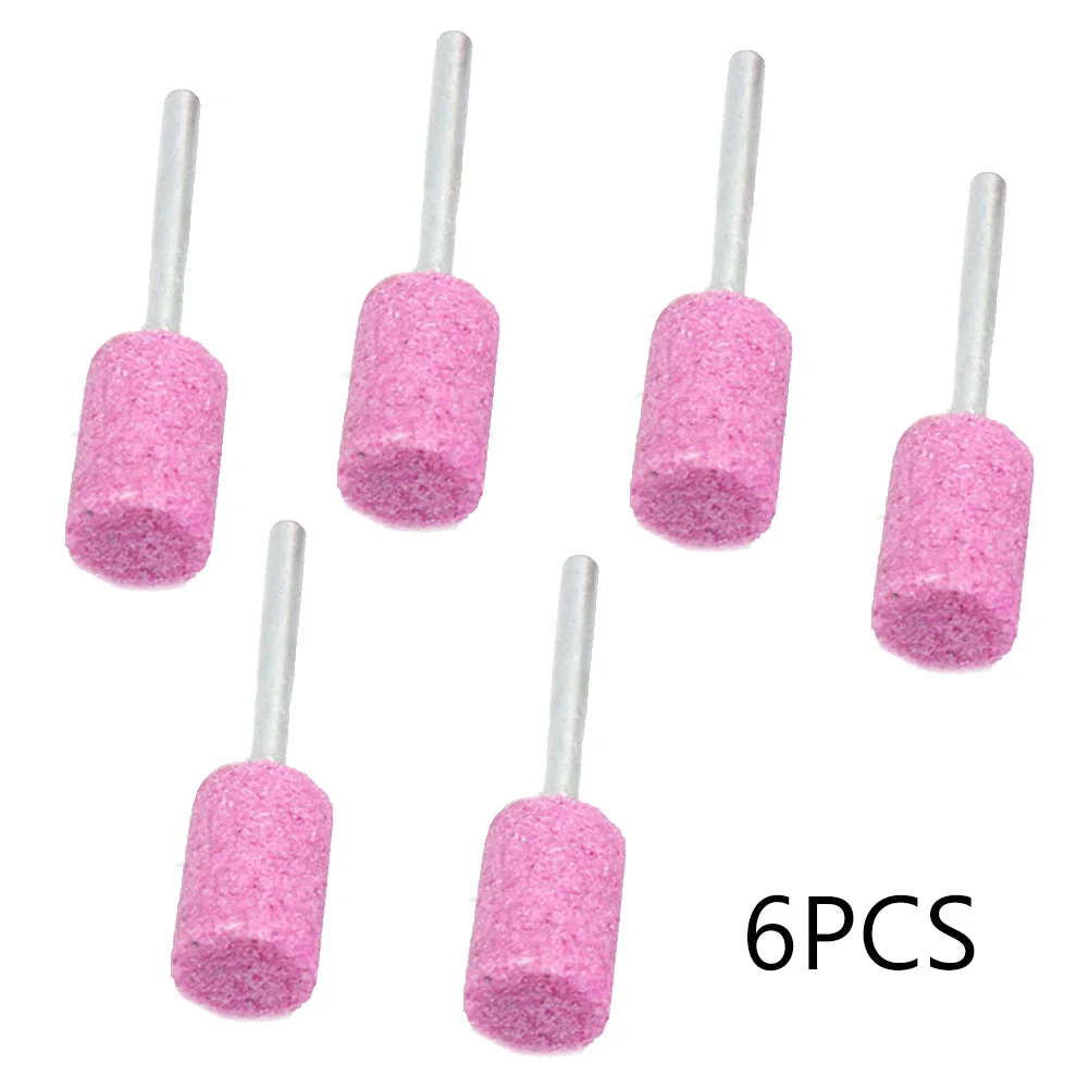 Pink Abrasive Mounted Stone High hardness 3mm Shank Abrasive Mounted Grind Stone Rotary Tool For Wood Metal Mold 30pcs small high speed steel straight shank drill bits electric drill rotary power tools for wood metal diy mold drilling