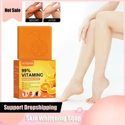 Skin Whitening Soap Dark Spot Remover Improve Dull Melanin Correcting Deep Cleaning Moisturizing Underarm Knees Brightening Soap