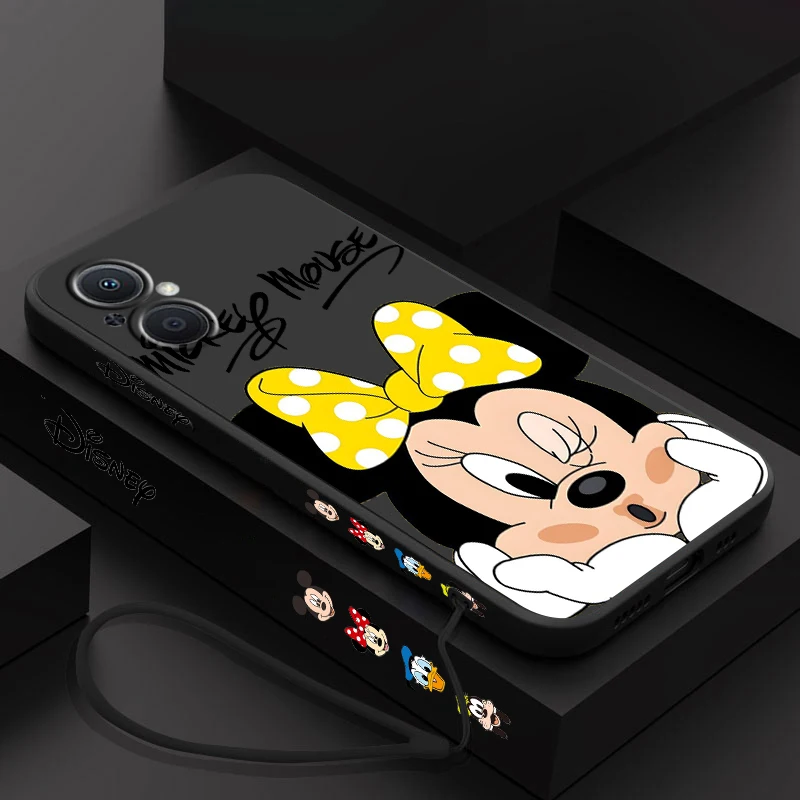 thumbnail image 1 of Disney-funda de Mickey Mouse para OPPO Find X5 X3 X2 Lite Pro Neo A5 A53 A94 4G 5G Liquid Left Rope Soft Cover, 1 of 5