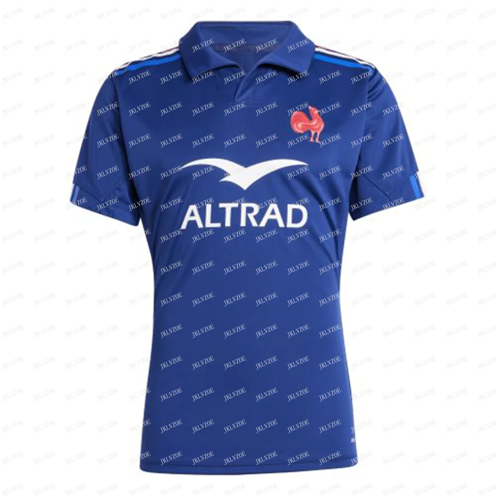 France Rugby Jersey 24/25 Home Men Kids Adult Match Male Tops Train Team T Shirt Train Boys Tee Children Clothes Fans sports jersey boxing jersey football shirt