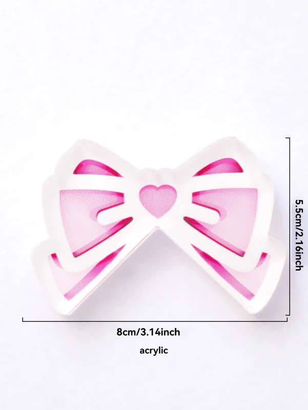 Charming Pink Bowknot Desktop Accessory - Cute Decor for Gaming Setups & Home Offices