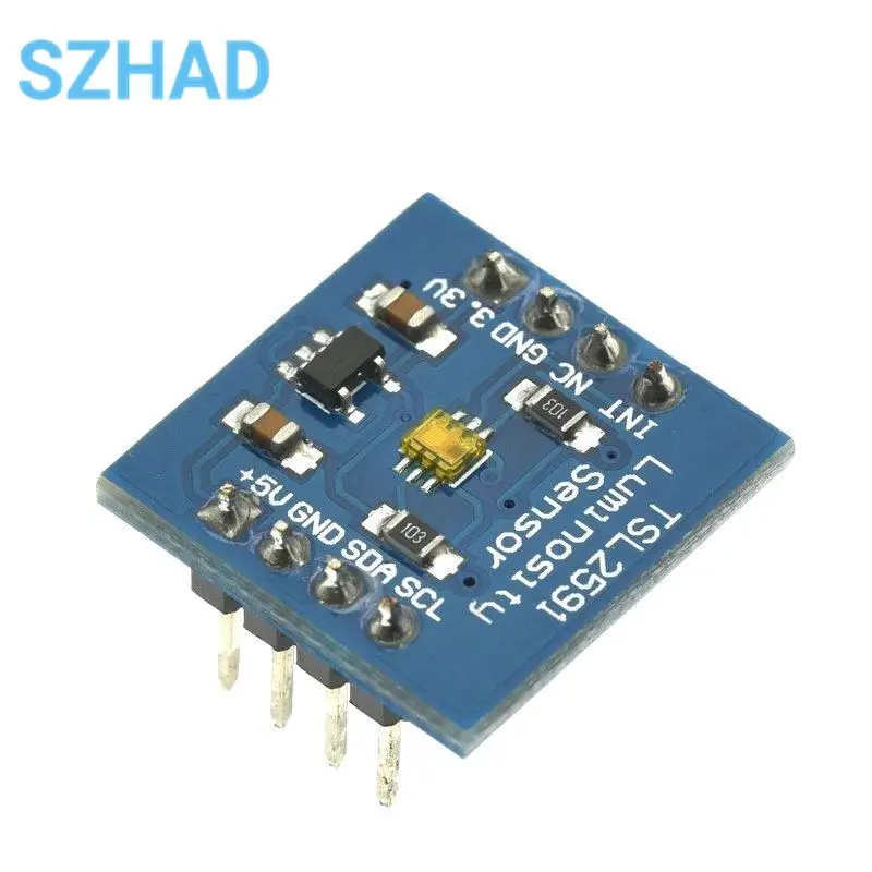 TSL2591 High Dynamic Range Digital Light Sensor Module IIC I2C TSL25911FN Light Sensor Breakout Board 3.3V 5V For Raspberry Pi image 1