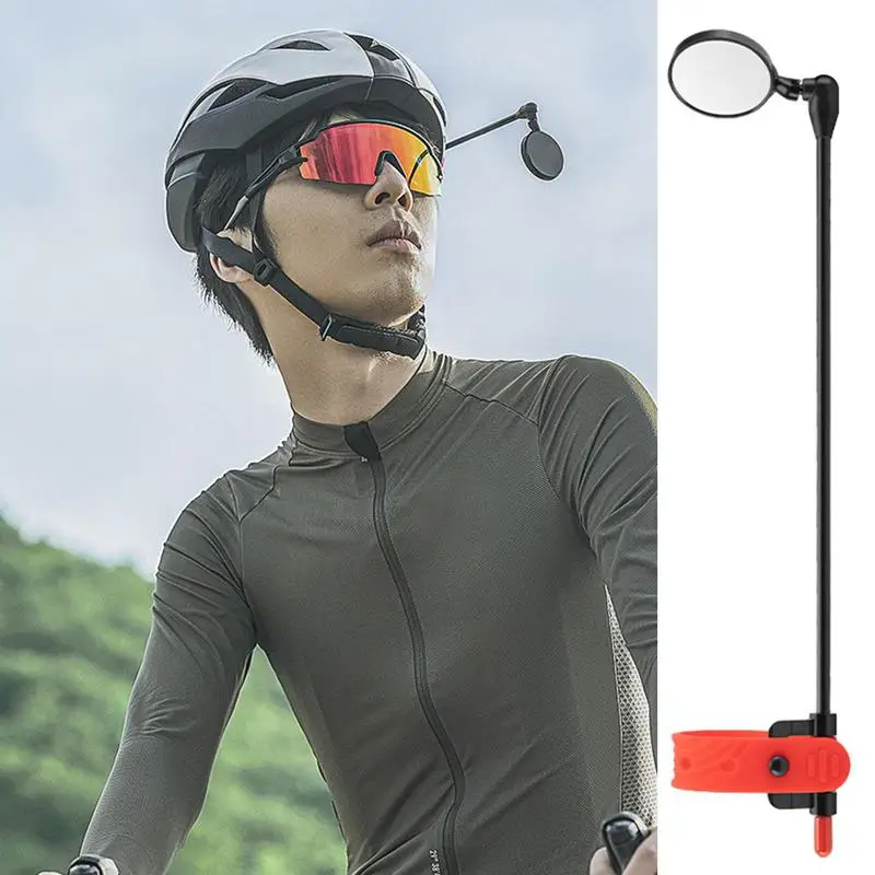 Helmet Flexible 360 Degree Adjustable Rear View Mirror Lightweight Aluminum Bike Riding Mirror Bicycle Rearview Mirrors