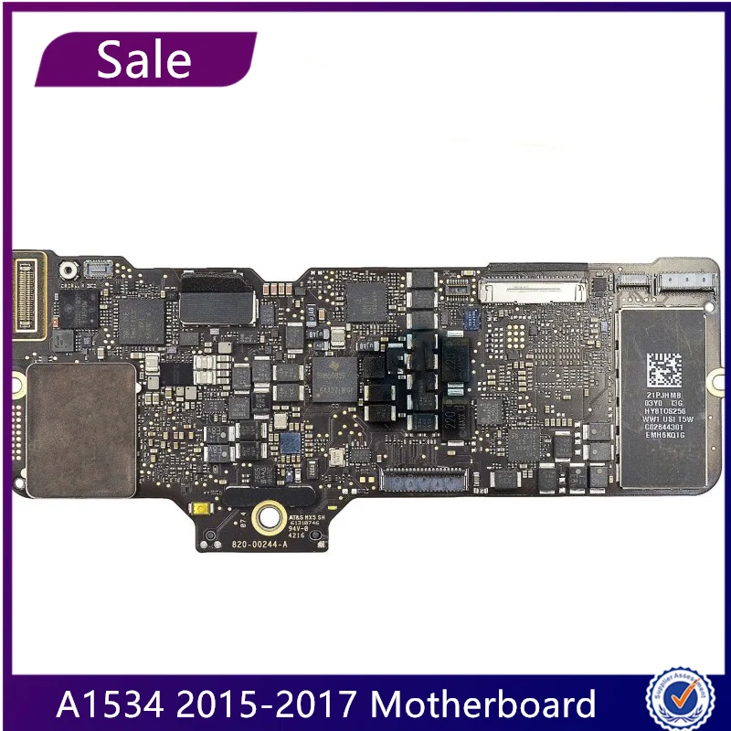 Sale A1534 Motherboard 1.1G 1.2G 256GB 512GB For Macbook Retina 12" Logic Board 820-00045-A 820-00244-A 820-00687-A 2015-2017