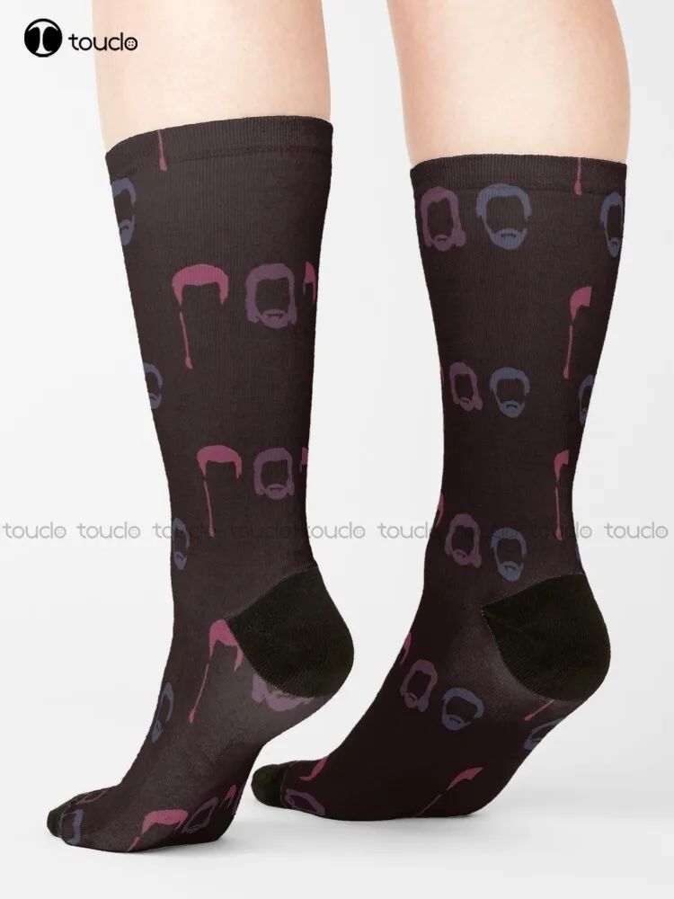 Kenobi Hair - Tattooine Scheme Socks Mens Black Crew Socks Cute Pattern Funny Autumn Best Cartoon Harajuku 360° Digital Print
