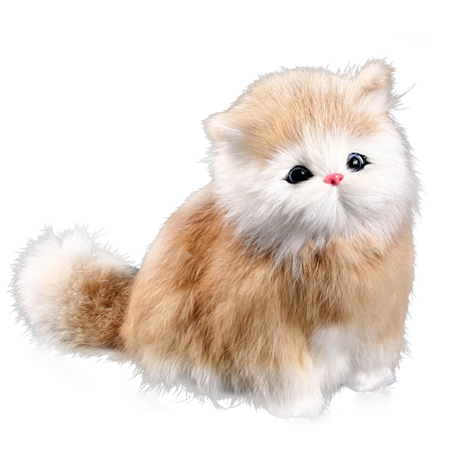 Long-haired cat plush color choices
