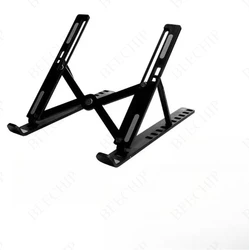 Foldable Ergonomic Laptop & Tablet Cooling Stand (10 Position Black)