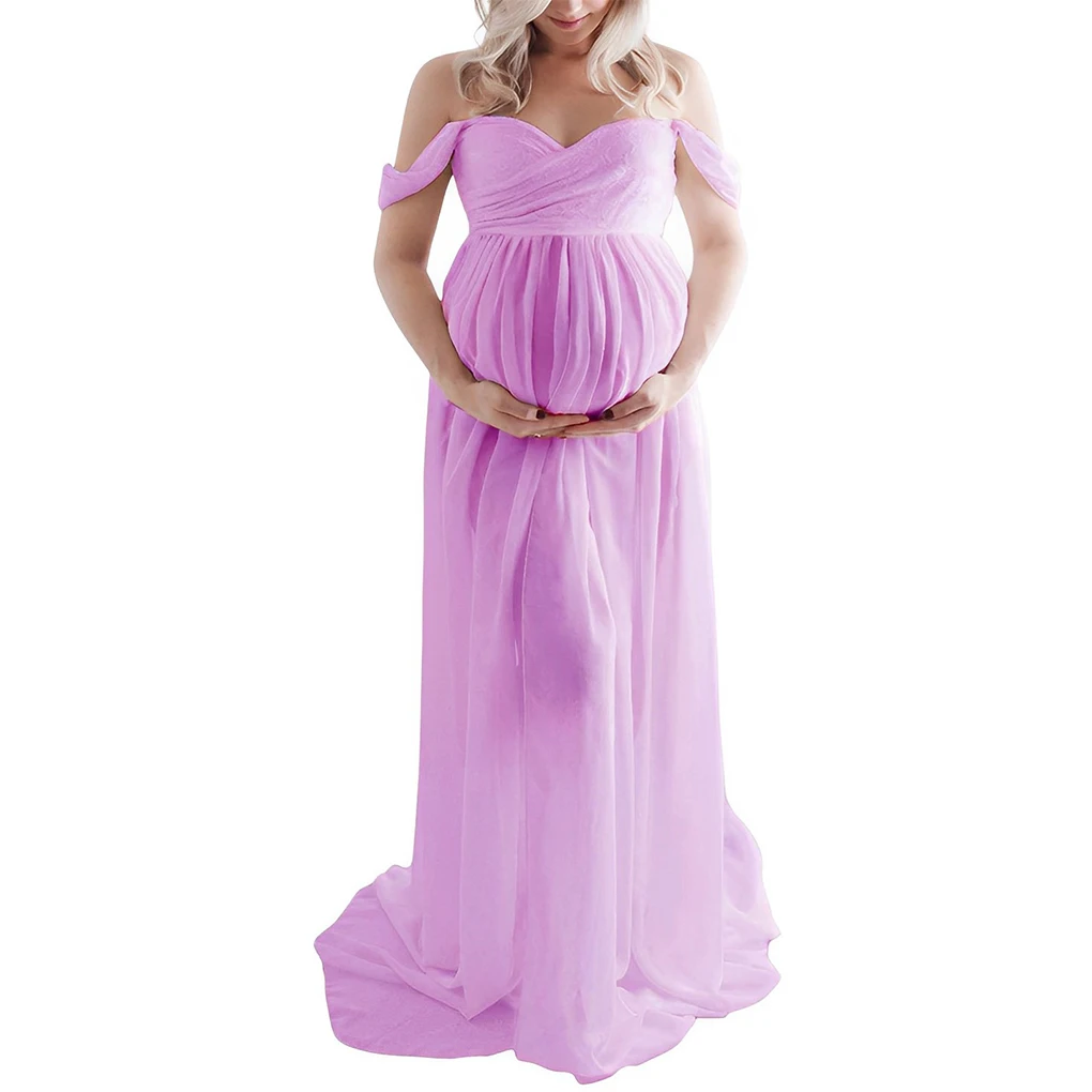 Maternity Photography Dress Chiffon Gown Maxi Pregnancy Prop White 2 Sdfc62cdbb7c04ca6b77dd50a7ebcad5ab