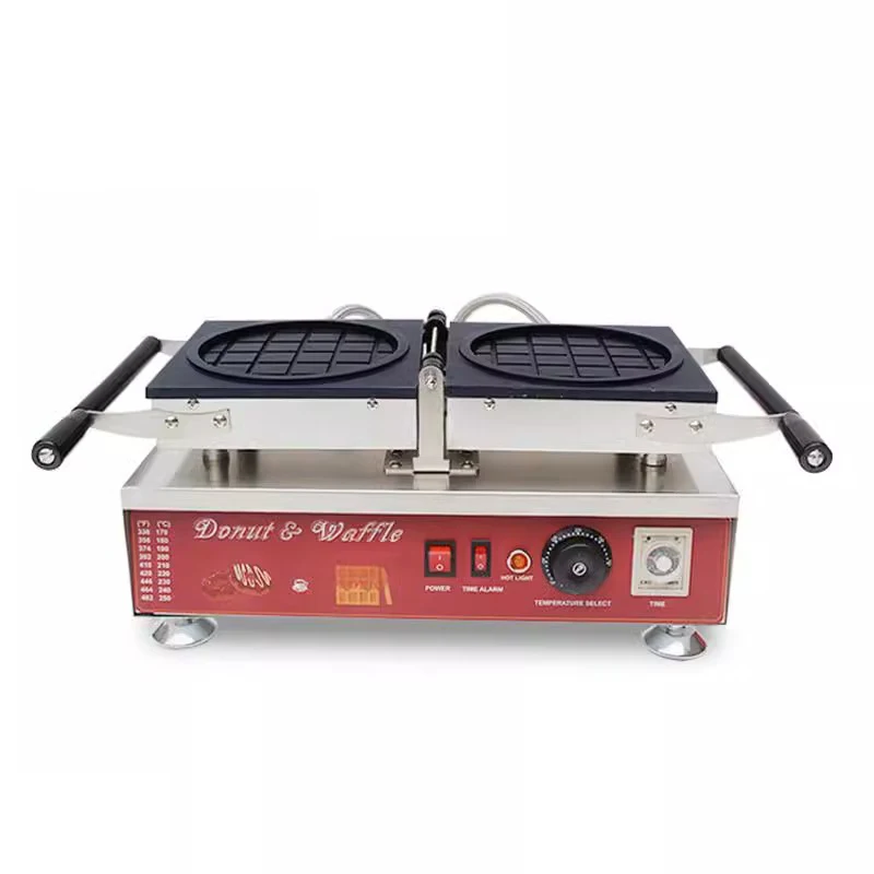 Commercial Round Savory Waffle Maker, Grip Shaped Waffle Maker, Filled Waffle Bowl Maker Machine Iron Baker Pan Equipment 3