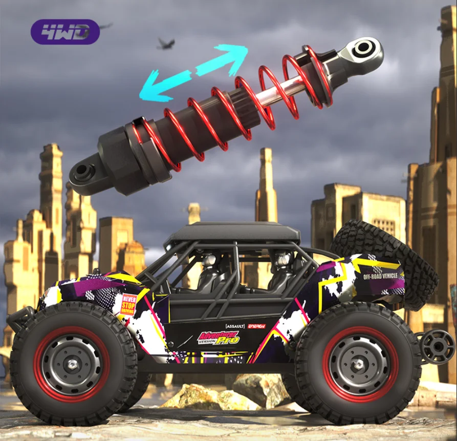 SCY 16106 PRO 4륜구동 오프로드 RC카 70Km/h 2.4G 합금 기어 브러시리스 모터 1:16 전지형 자동차 드리프트 자동차 성인용 장난감