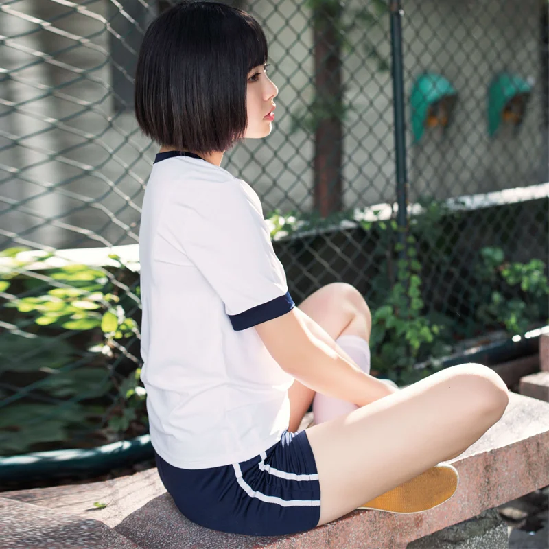 Japanese School Uniform Women Jersey Anime Cosplay Costume Gym Sportwear Cheerleader Volleyball JK Suit T Shirt Shorts Bloomers japanese school uniform,japanese schoolgirl skirt