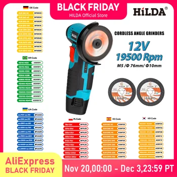 HILDA 12V Angle Grinder Tool for Polishing and Grinding