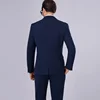 2024 New (Blazer+ Trousers) Men Fashion Gentleman European Style Gentleman Wedding Solid Color Office Hosting 2 Piece M-6XL 2