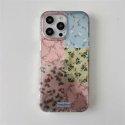 Splicing Flowers Shockproof Phone Case - Stylish Protective Cover - iPhone XOrXs (SMTWQ080744)