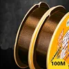 100M Gold Spotted Fishing Line Bionic Invisible Monofilament Nylon Speckle Fluorocarbon Coated Carp  Fishing Line 4