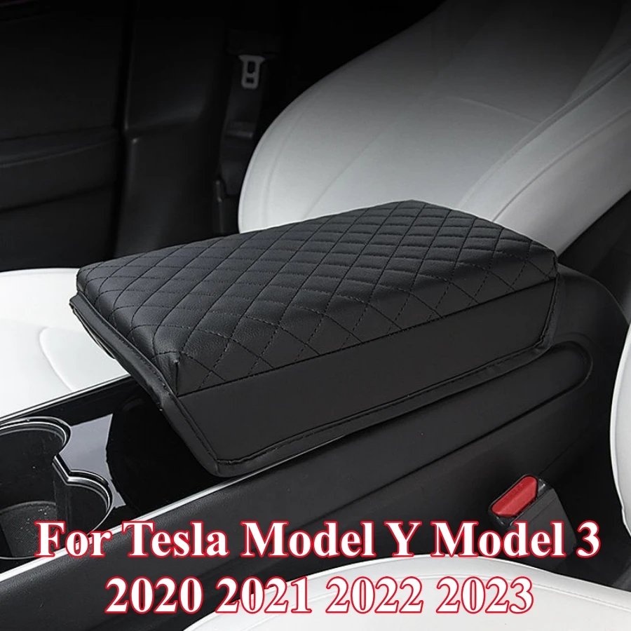 For Tesla Model 3/Y Center Console Storage Organizer Box Armrest Box  Anti-slip Storage Mat Car Interior Accessories - AliExpress