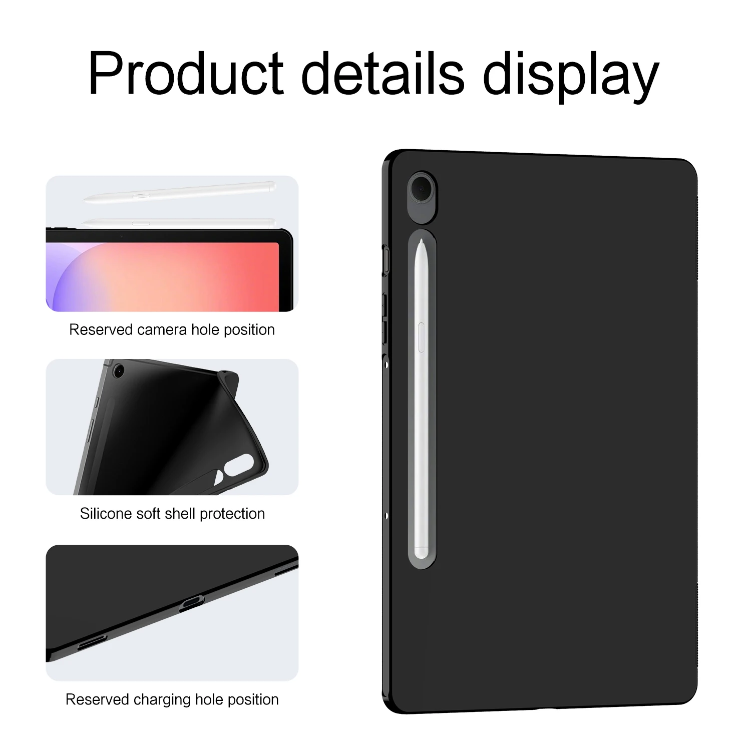 Soft Silicone TPU Tablet Back Cover Case - 10.9 - 11
