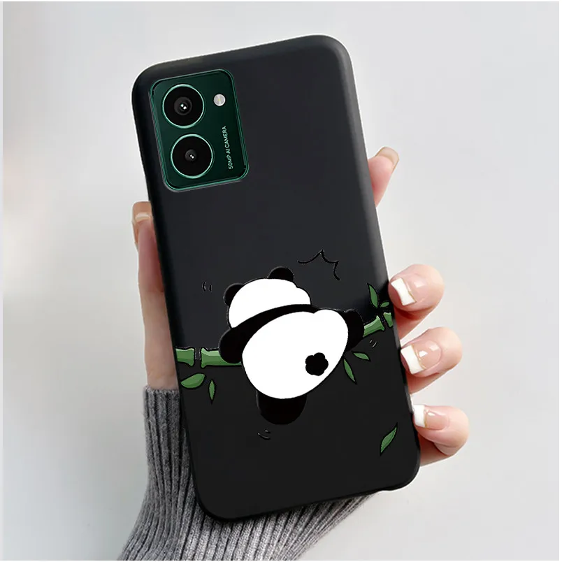 Aesthetic Cute Cat Astronaut Black Matte Soft TPU Shockproof Phone Case