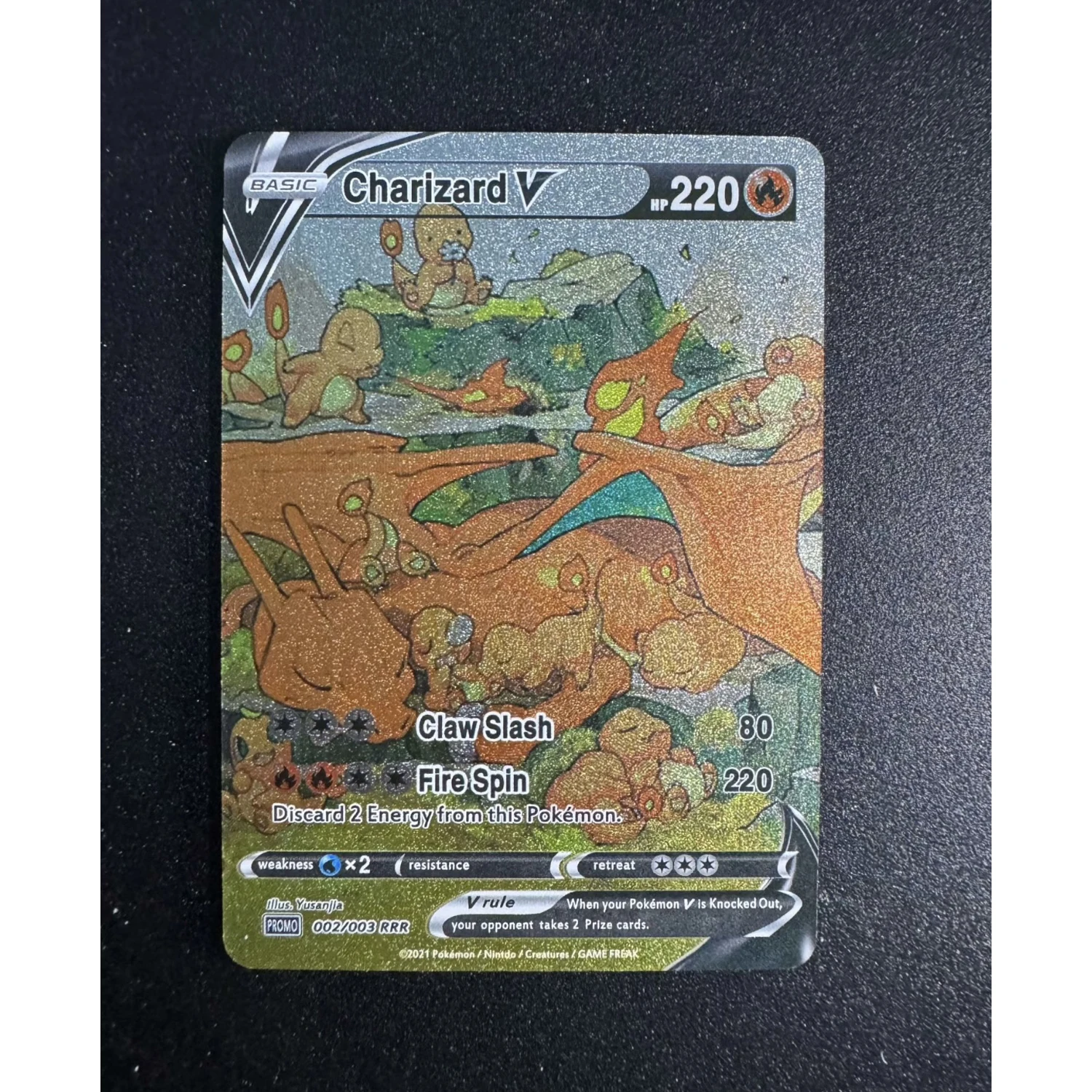 Diy Ptcg Charizard Venusaur Blastoise English Version Flash Card 3Pcs/set Self Made Classic Game Anime Collection Cards Gift Toy collectible card game toy