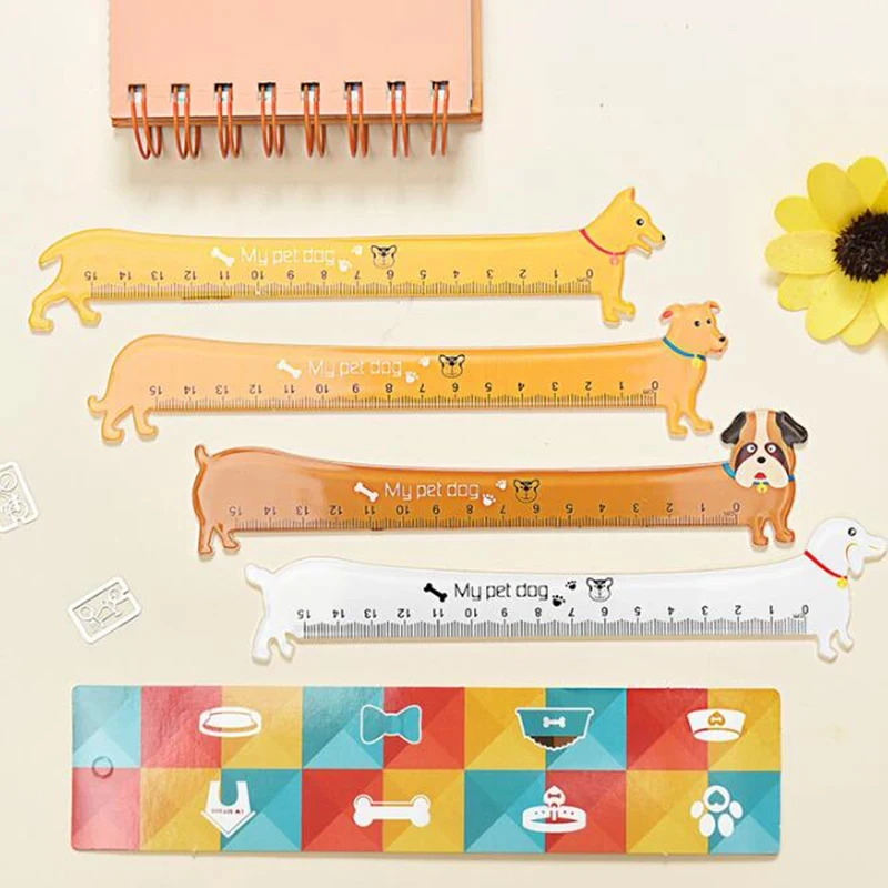 Kawaii Cute Puppy Dog Ruler - Adorable Student Stationery and Gift
