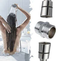 Universal G1/2 Chrome Stainless Steel Length Extender Shower Connector For Extra Long Hose For Bathroom Toilet Bidet Shower 2