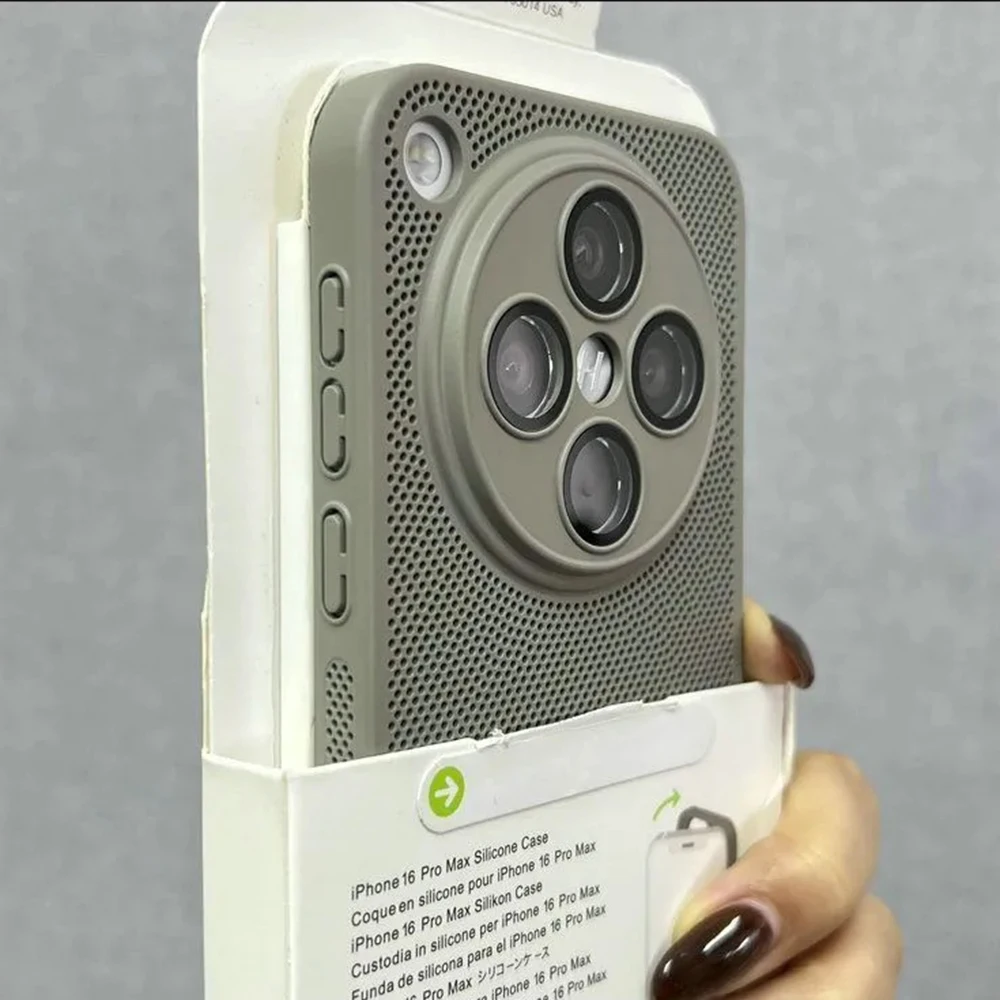 Ultra Slim Heat Dissipation PC Case with Glass Camera Protection and Cooling Mesh Design