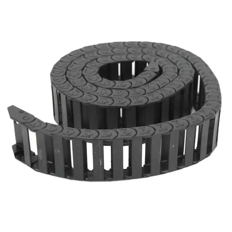 Plastic Cable Chain Cable Carrier Cable Chain 7x7 10x10/15/20/30/40mm Cable Drag Chain Wire Carrier With End Connectors for CNC Machines 550mm/1000mm Length