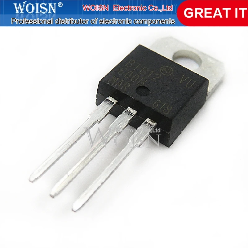 Pack of 5 High-Voltage TO-220 12A Electronic Components - In Stock
