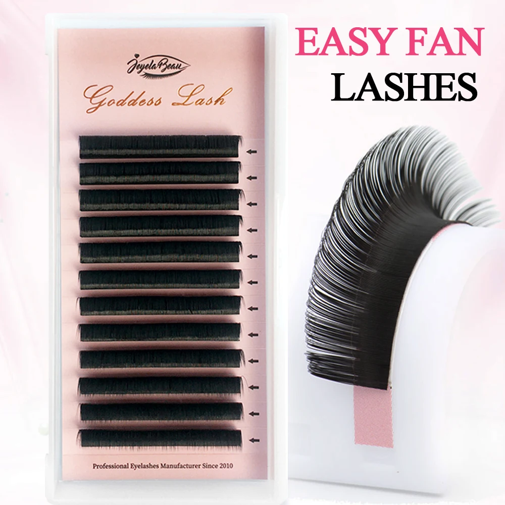 Extensions De Cils BLINK EASY FANNING - Volume B, C, D - Noir - Cruelty Free - Neuf