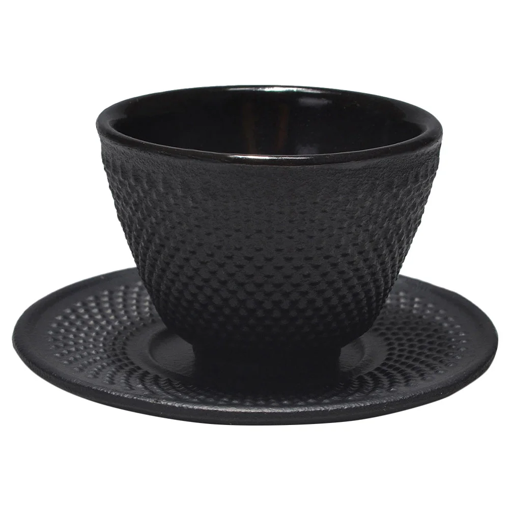 

Japanese-style Iron Tea Cup Coaster Office Glasses Vintage Coffee Mug Kung Fu Teaware