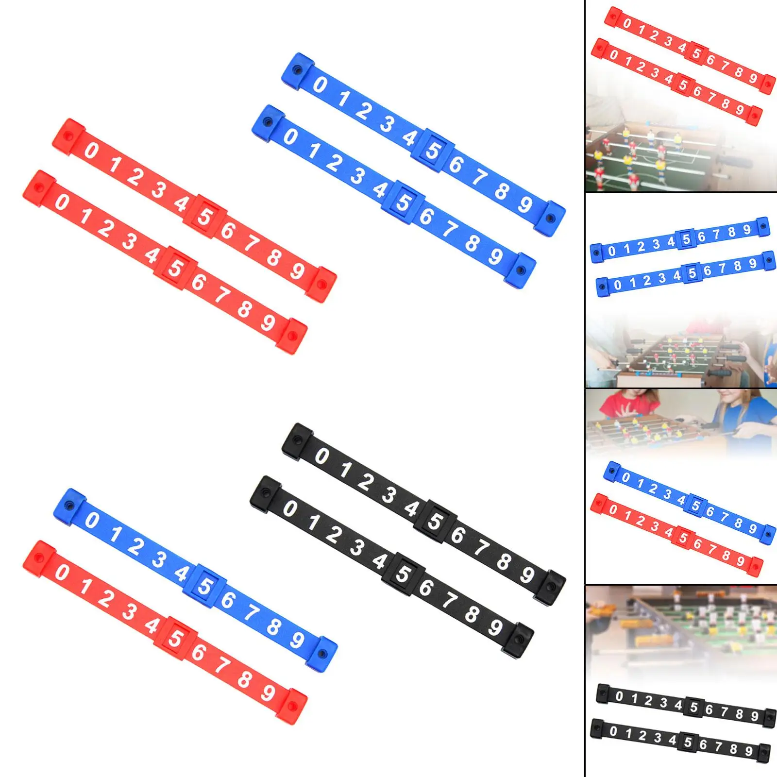 2Pcs Foosball Table Score Counter Kids Indicators Foosball Scoreboard for