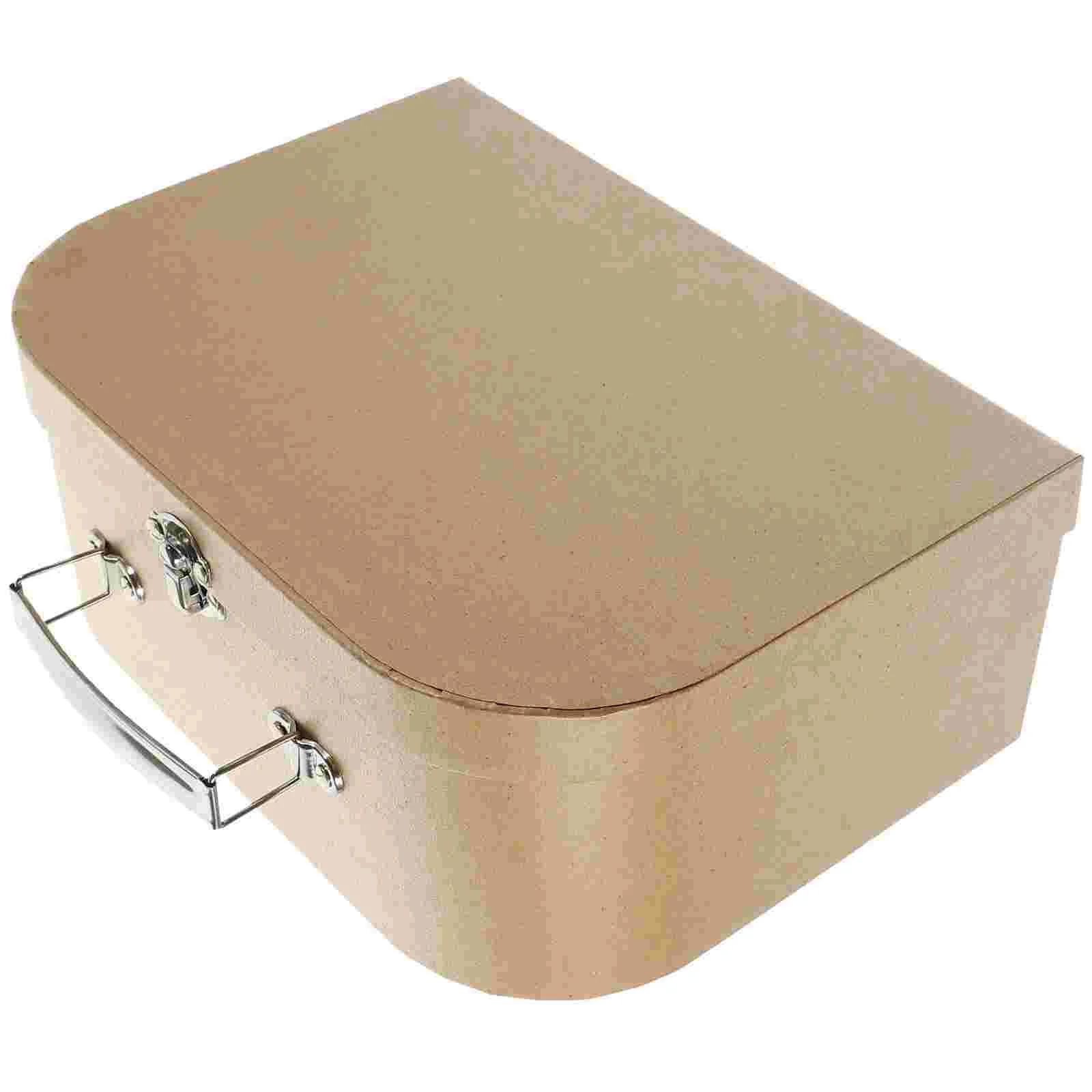 

Paperboard Suitcases Paper Storage Box Decorative Gift Boxes With Lids Travel Themed Chest Small Stackable Luggage Mache Box